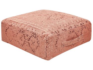 Pouf SHASA Baumwolle Hellrot