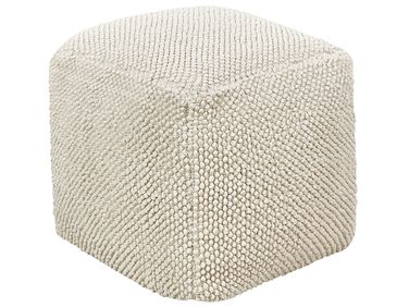 Pouffe JOARA Cotton Beige
