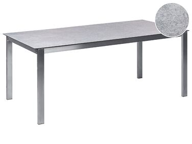 Gartentisch COSOLETO 180 cm 90 cm Glas Grau