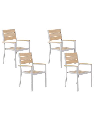 Gartenstuhl 4er Set PRATO Beige