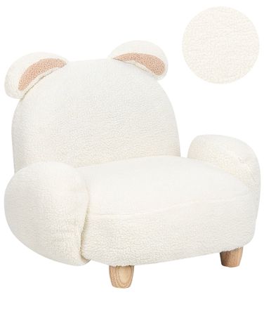 Kindersessel Kaninchen KANNA Bouclé Cremeweiß
