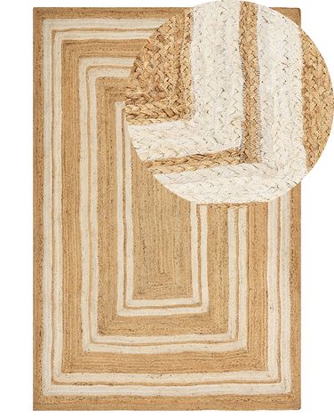 Rug ELMALI Beige 200 x 300 cm Jute