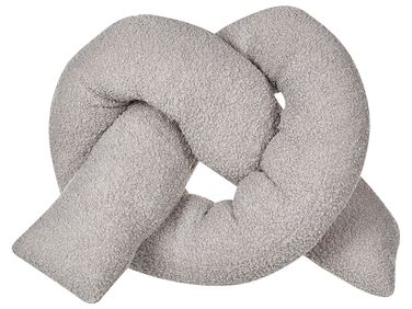 Dekokissen GLADIOLUS Bouclé 172 x 14 cm Grau Ohne Muster