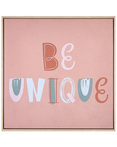 Canvas TAURISANO Kindermotiv 63 x 63 cm Rosa