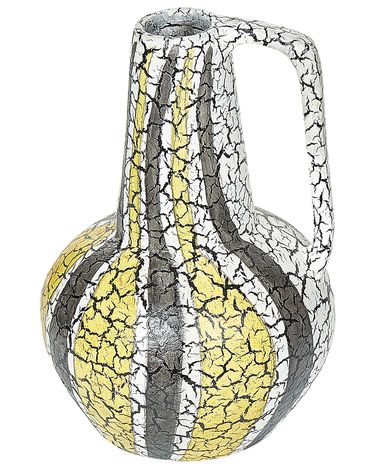 Dekovase MALAKKA Keramik 34 cm Bunt