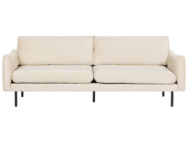Sofa 3 Seater VINTERBRO Velvet Light Beige