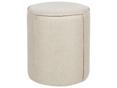 Pouffe SEDONA Faux Linen Beige