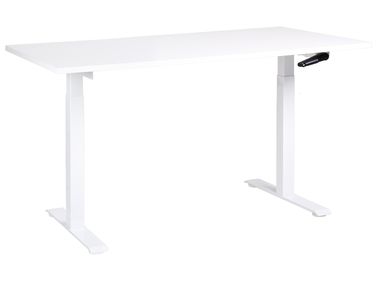 Manual Adjustable Standing Desk DESTINES White 160 cm 72 cm