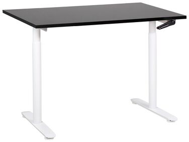 Manual Adjustable Standing Desk DESTINAS Black/ White 120 cm 72 cm