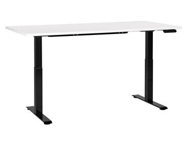 Electric Adjustable Standing Desk DESTINES White/ Black 160 cm 72 cm