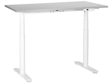 Electric Adjustable Standing Desk DESTINAS Grey/ White 120 cm 72 cm