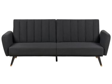 Schlafsofa 3-Sitzer VIMMERBY Stoff Schwarz