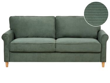 Sofa 3-Sitzer RONNEBY Cord Dunkelgrün