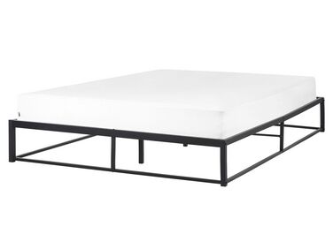Bett mit Lattenrost Metall VIRY 160 x 200 cm Schwarz