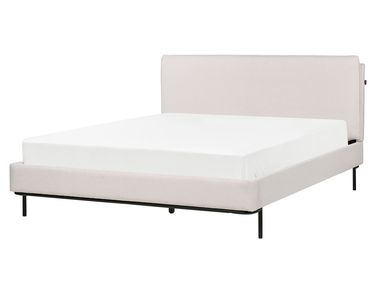 Bed Fabric CORIO 160 x 200 cm (EU King Size) Light Beige