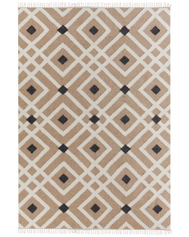 Rug ESENCIK Beige 160 x 230 cm Jute