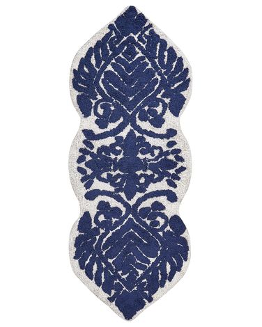 Badematte CANBAR Marineblau 150 x 60 cm Baumwolle