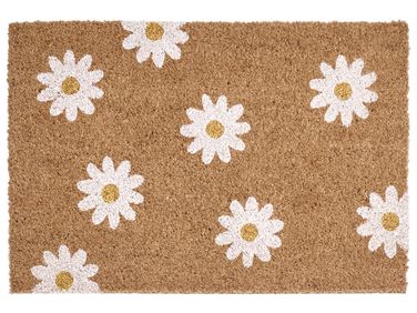 Doormat TOPKO Natural 40 x 60 cm Flower Coir