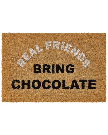 Doormat PAMIR Natural 40 x 60 cm Text Coir