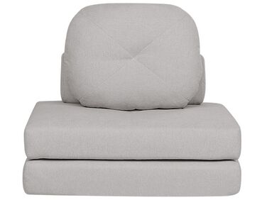 Single Sofa Bed OLDEN Fabric Light Grey