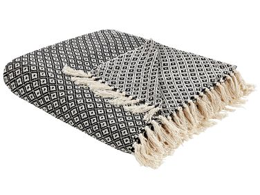 Blanket CHYAMA Cotton 200 x 220 cm Black
