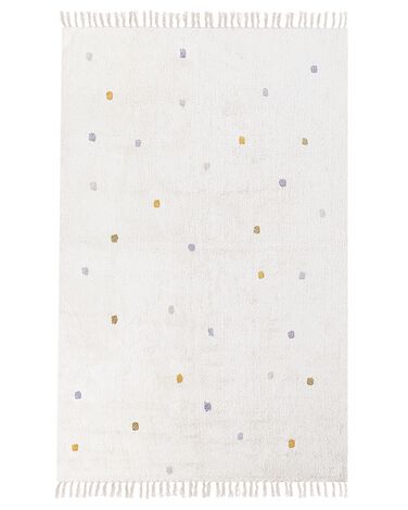 Rug ASTAF Off-White 140 x 200 cm Cotton