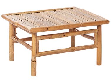 Outdoor Couchtisch CERRETO 55 cm 64 cm Bambus Braun