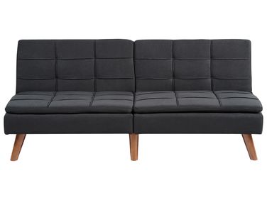 Schlafsofa 3-Sitzer RONNE Stoff Schwarz