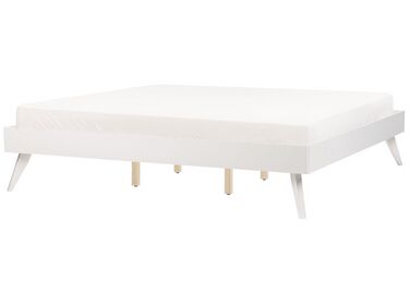 Bett ohne Kopfteil BERRIC 180 x 200 cm Weiß