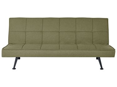Schlafsofa 3-Sitzer HASLE Stoff Olivgrün