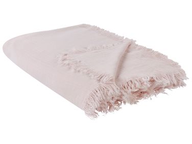 Bedspread HALPOLA Cotton 150 x 200 cm Pink