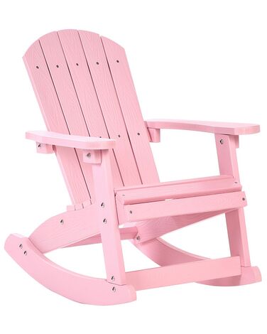 Garten Schaukelstuhl für Kinder ADIRONDACK Pastellrosa
