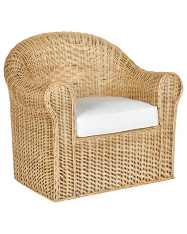Gartensessel LIVADEIA Rattan Naturfarben