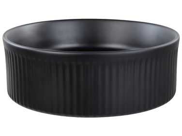 Countertop Basin GELDO Black ⌀ 370 mm Ceramic