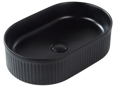 Countertop Basin GELDO Black 490 x 310 mm Ceramic