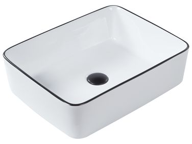 Aufsatzwaschbecken XERT Weiß 49 x 38 cm Keramik