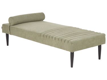 Chaiselongue MAURIAC Stoff Grün