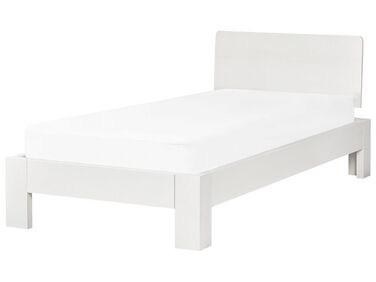 Bett mit Lattenrost Kiefernholz ROYAN 90 x 200 cm Weiß