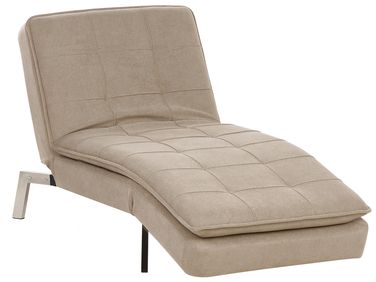 Chaiselongue LOIRET Stoff Beige