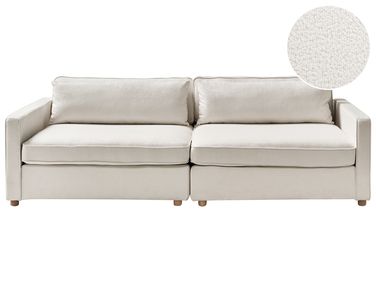 Sofa 3-Sitzer VINSTRA Bouclé Cremeweiß