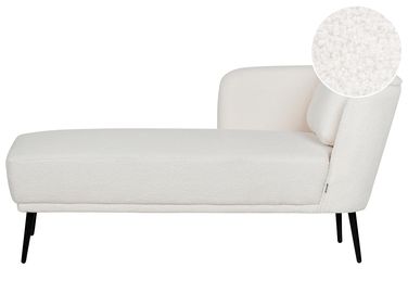 Rechtsseitige Chaiselongue ARTHEZE Bouclé Cremeweiß