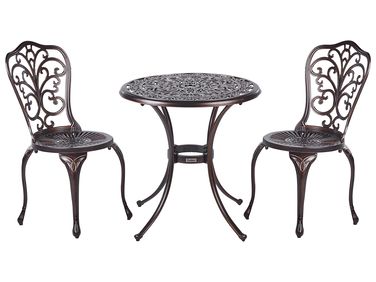 Bistro Set TRIORA/ANDALO Metall Braun