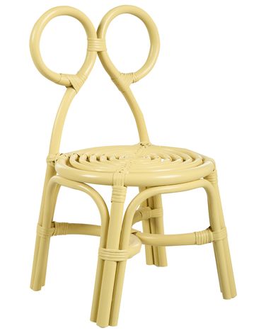 Kindersessel MIRTIA Rattan Gelb
