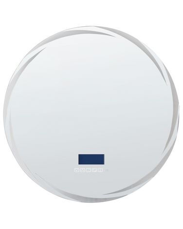 LED-Badezimmer-Spiegel TANAY 60 cm 60 cm mit Bluetooth-Lautsprecher Silber