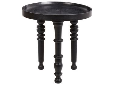 Beistelltisch LEETON Mangoholz Schwarz