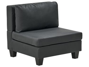 Sesselmodul UNSTAD Schwarz Kunstleder