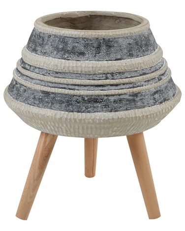 Blumentopf mit Beinen ATHAEA 37 cm Beige