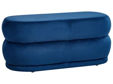 Polsterbank ELLENDALE Samtstoff Marineblau