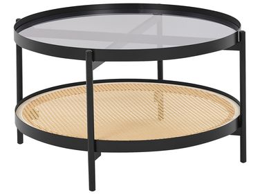 Couchtisch RENO Sicherheitsglas Schwarz