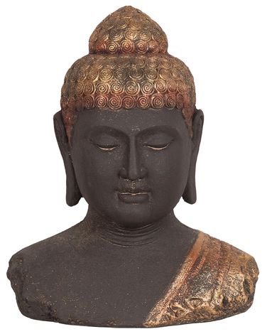 Dekofigur Buddha CARUM Keramik Schwarz